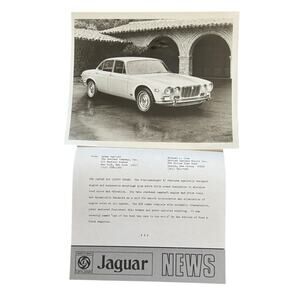 Jaguar XJ6 Luxury Promo Photo Ad Copy British Leyland Dealership Ephemera BMH